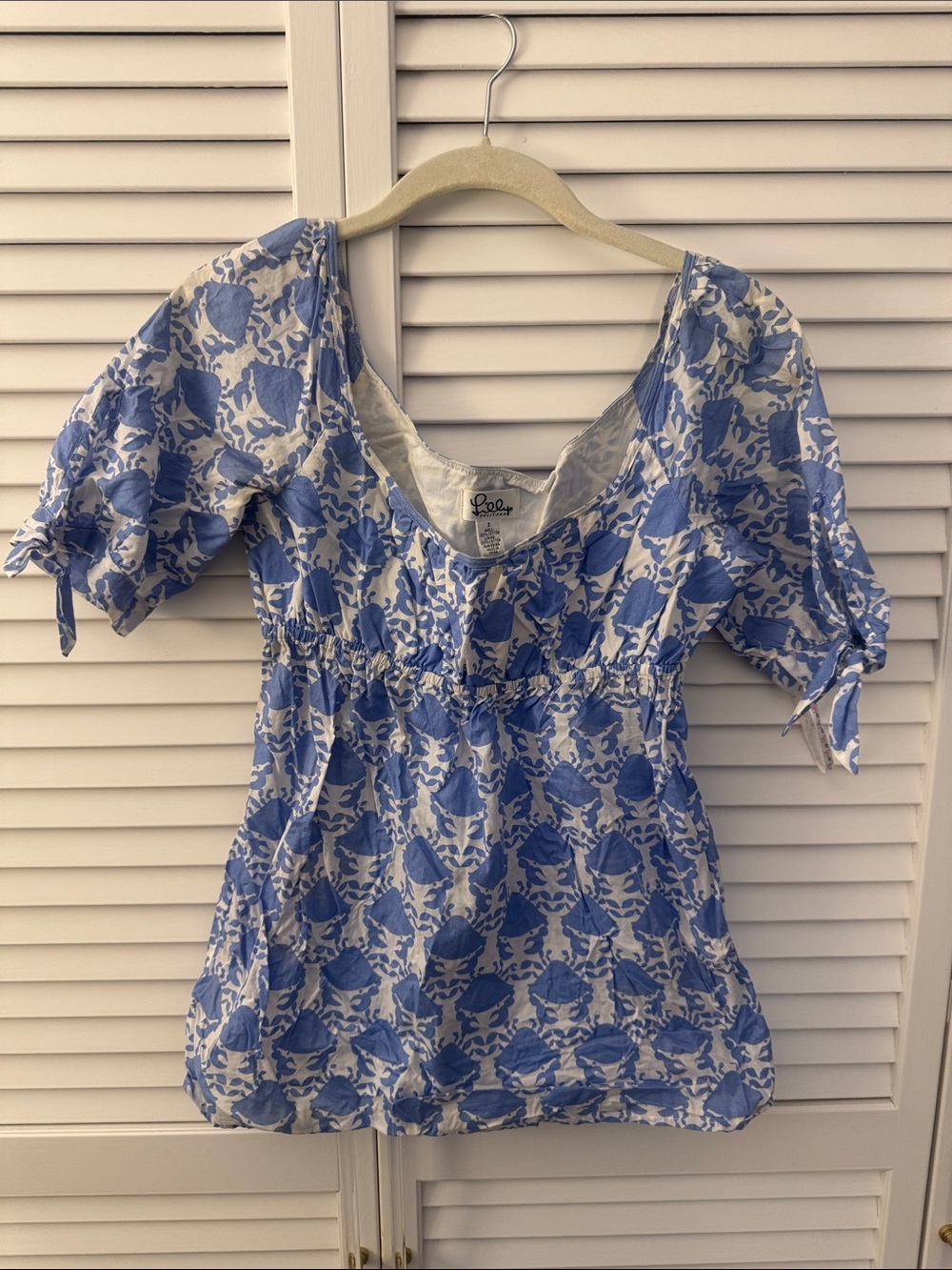 Lilly Pulitzer White Label Crab Print Blouse 2
